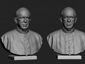 pope francis v1 3d print model 3D-printmodel