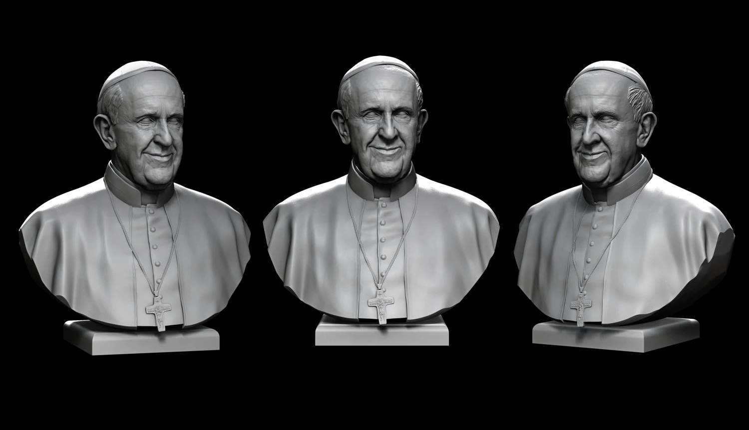 papa francesco v2 Modello di stampa 3D .c4d .max .obj .3ds .fbx .stl .blend 