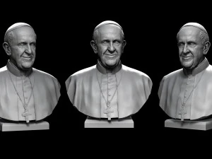 Papst Franziskus v2 3D Druckmodell
