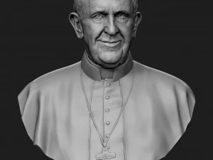 papa francesco v2 Modello di stampa 3D