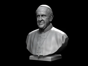 papa francesco v2 Modello di stampa 3D