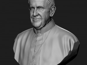 pope francis v2 3D Print Model