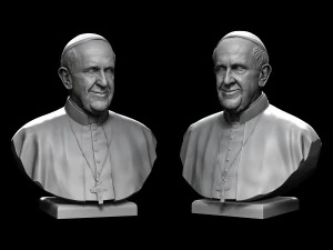 papa francesco v2 Modello di stampa 3D
