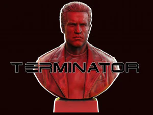 terminateur Arnold Schwarzenegger mod&egrave;le d'impression 3D Modèles 3D en vedette