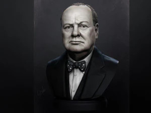 winston churchill 3d print model 3D Print Model