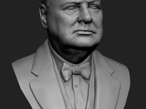 winston churchill 3d print model 3D Принт Модель