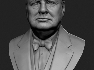 winston churchill 3d print model 3D Принт Модель