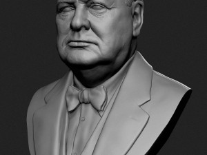 winston churchill 3d print model 3D Принт Модель
