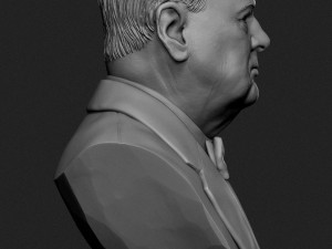 winston churchill 3d print model 3D Принт Модель