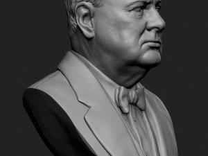 winston churchill 3d print model 3D Принт Модель
