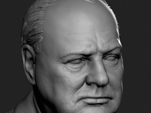 winston churchill 3d print model 3D Принт Модель