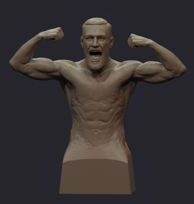 conor mcgregor 3D Принт Модель .c4d .max .obj .3ds .fbx .stl .blend 