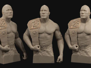 dwayne the rock johnson 3d print model 3D Print Model