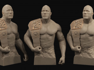 dwayne the rock johnson 3d print model 3D Принт Модель