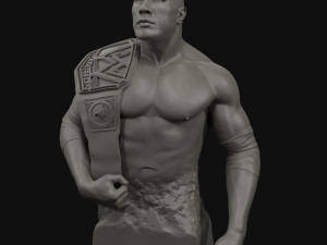 dwayne the rock johnson 3d print model 3D Принт Модель