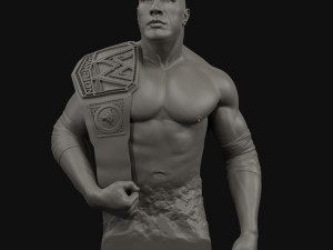 dwayne the rock johnson 3d print model 3D Принт Модель