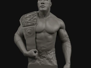 dwayne the rock johnson 3d print model 3D Print Model