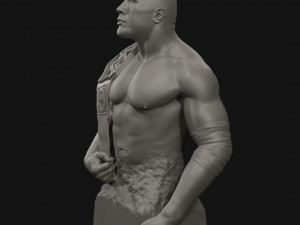 dwayne the rock johnson 3d print model 3D Принт Модель