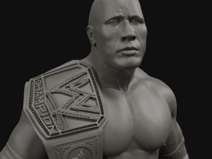 dwayne the rock johnson 3d print model 3D Принт Модель