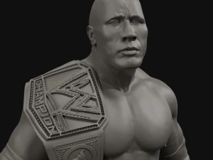dwayne the rock johnson 3d print model 3D Print Model