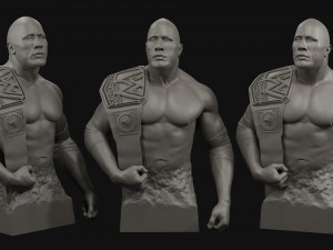 dwayne the rock johnson 3d print model 3D Принт Модель