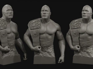 dwayne the rock johnson 3d print model 3D Print Model