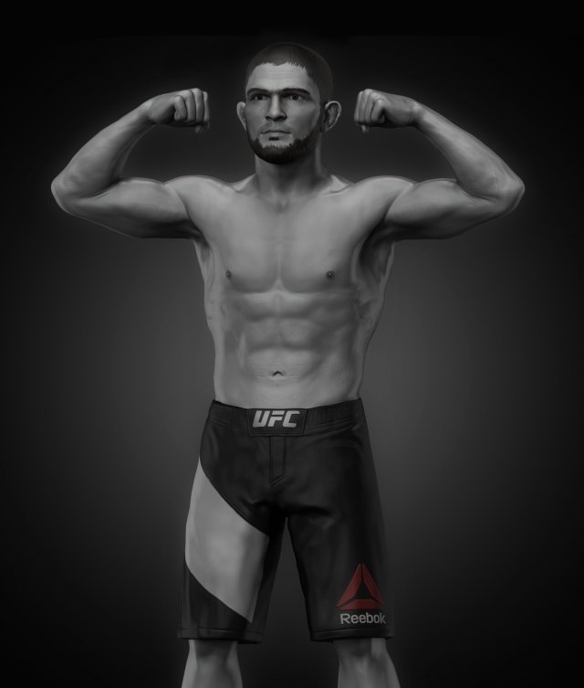 khabib nurmagomedov 3d print model 3Dプリントモデル .c4d .max .obj .3ds .fbx .stl .blend 