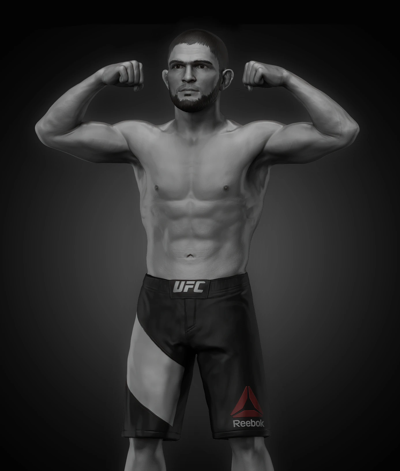 khabib nurmagomedov 3d print model 3D Print Model .c4d .max .obj .3ds .fbx .stl .blend 