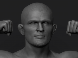 khabib nurmagomedov 3d print model 3Dプリントモデル
