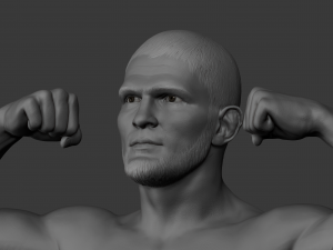 khabib nurmagomedov 3d print model 3Dプリントモデル