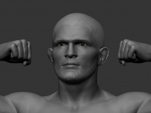 khabib nurmagomedov 3d print model 3Dプリントモデル