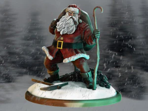 3D-printmodel van de Kerstman 3D printmodel