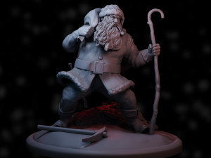 Santa claus 3d print model 3D Baskı Modeli