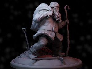 Santa claus 3d print model 3D Baskı Modeli