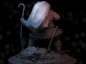 Santa claus 3d print model 3D Baskı Modeli