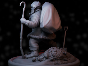 Santa claus 3d print model 3D Baskı Modeli