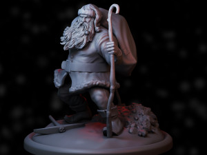 Santa claus 3d print model 3D Baskı Modeli