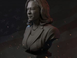 kamala harris v2 3d print model Modèles 3D en vedette
