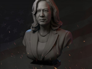 kamala harris v2 3d print model Modèles 3D en vedette