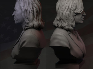kamala harris v2 3d print model Modèles 3D en vedette