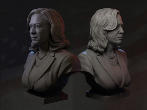 kamala harris v2 3d print model Modèles 3D en vedette
