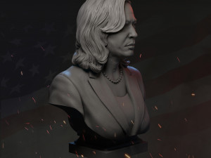 kamala harris v2 3d print model Modèles 3D en vedette