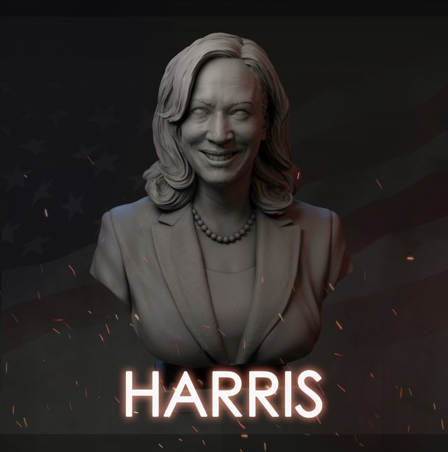kamala harris v1 Modelo de Impressão 3D .c4d .max .obj .3ds .fbx .stl .blend 