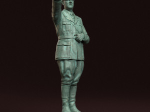 Adolf hitler 3d print model Modèles 3D en vedette