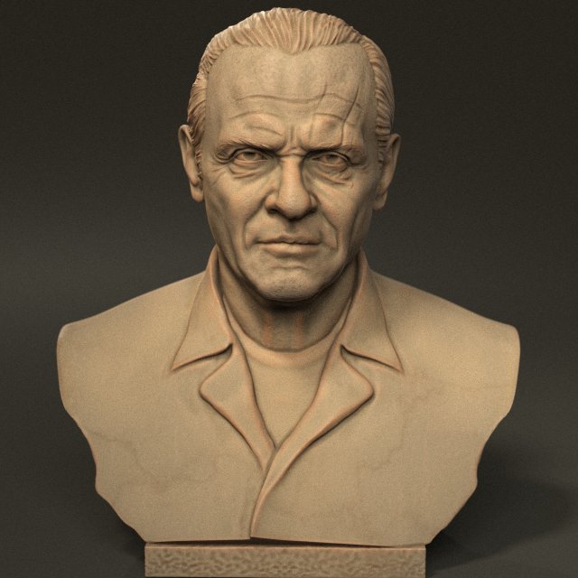Anthony Hopkins Modelo de impresión 3D .c4d .max .obj .3ds .fbx .stl .blend 