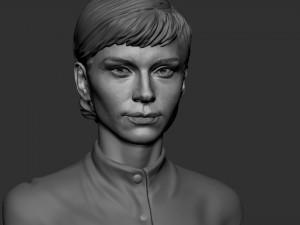 Audrey Hepburn 3D-printmodel