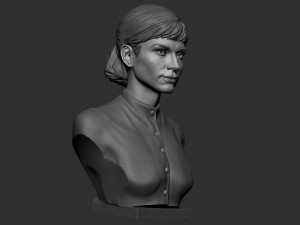 Audrey Hepburn 3D-printmodel