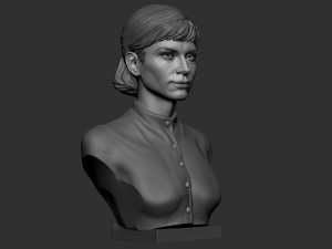 Audrey Hepburn 3D-printmodel