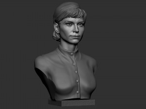 Audrey Hepburn 3D-printmodel