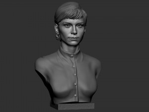 Audrey Hepburn 3D-printmodel